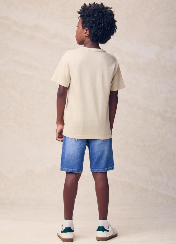 Youccie - Camiseta Only Good Vibes Bege 4