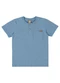 Up Baby - Camiseta para Menino em Linho Flamê Bege - variação: Azul