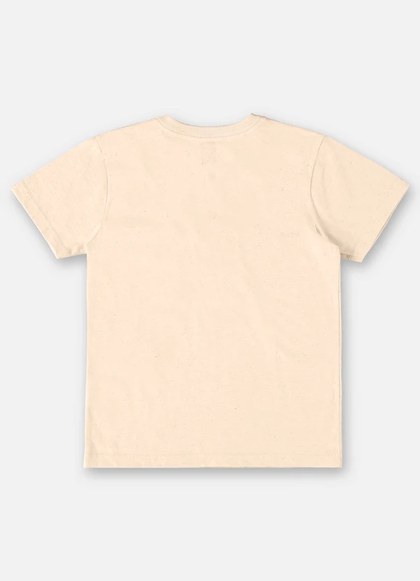 Up Baby - Camiseta para Menino em Linho Flamê Bege 2
