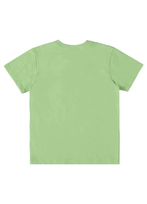 Up Baby - Camiseta para Menino em Linho Flamê Verde - UP BABY
