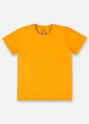 Up Baby - Camiseta para Menino em Meia Malha Amarelo - UP BABY