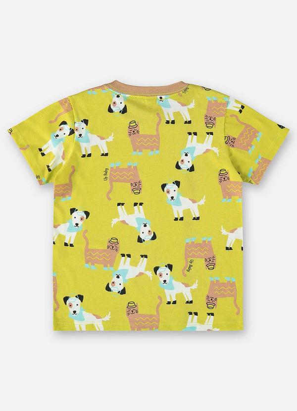 Up Baby - Camiseta para Menino em Meia Malha Verde 4