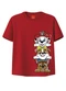 Malwee Kids - Camiseta Patrulha Canina® em Malha Bege - variação: Vermelho