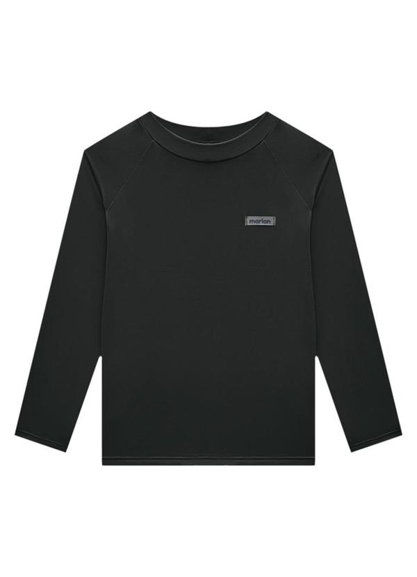 Marlan - Camiseta Praia Manga Longa Proteção Uv50+ Preto 3