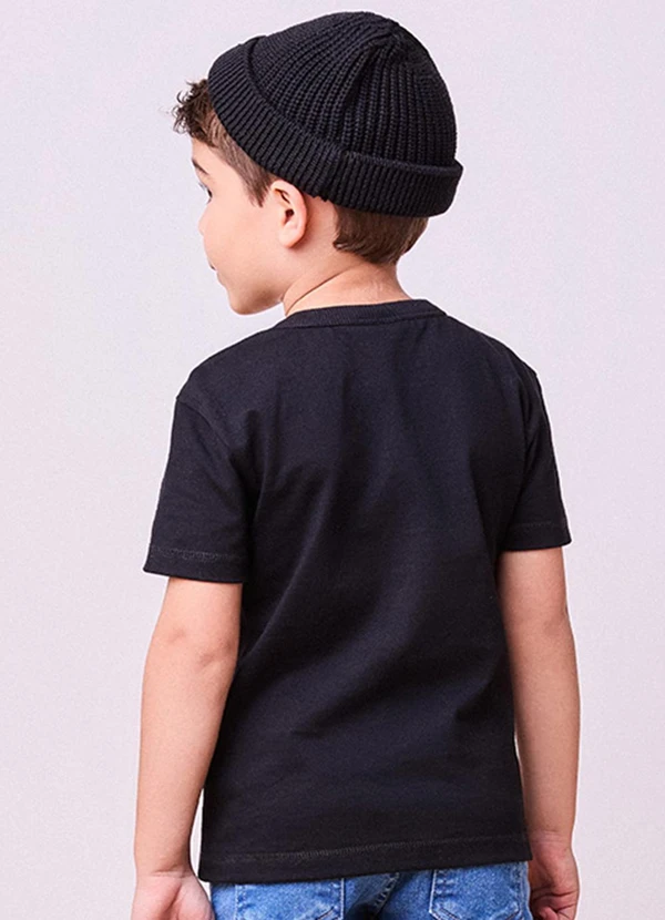 Youccie - Camiseta Preta com Estampa de Basquete Preto 2