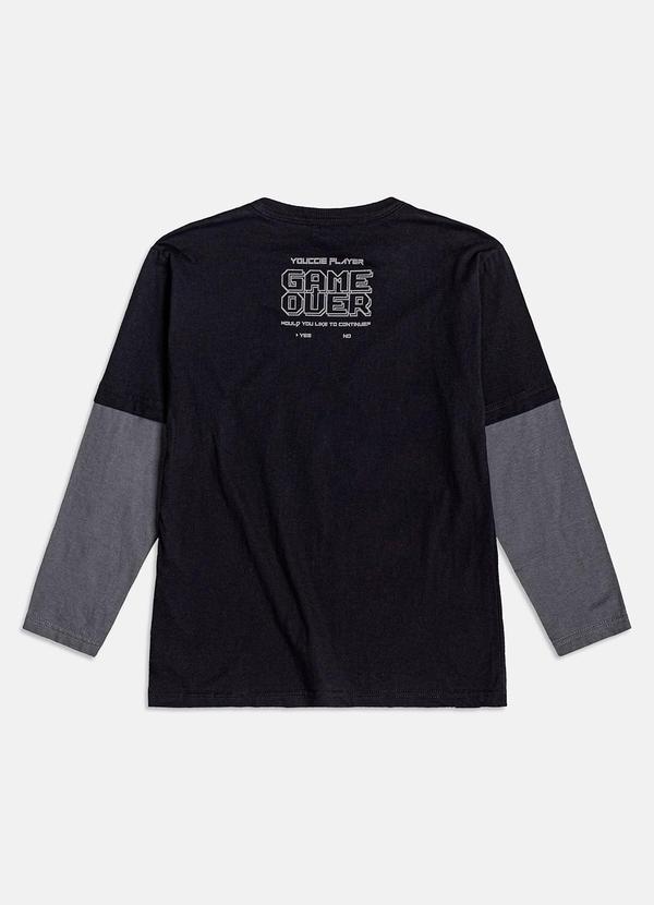 Youccie - Camiseta Preta com Estampa Gamer Preto 2