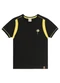 Carinhoso - Camiseta Preta Palmeira em Puff Menino - variação: Preta