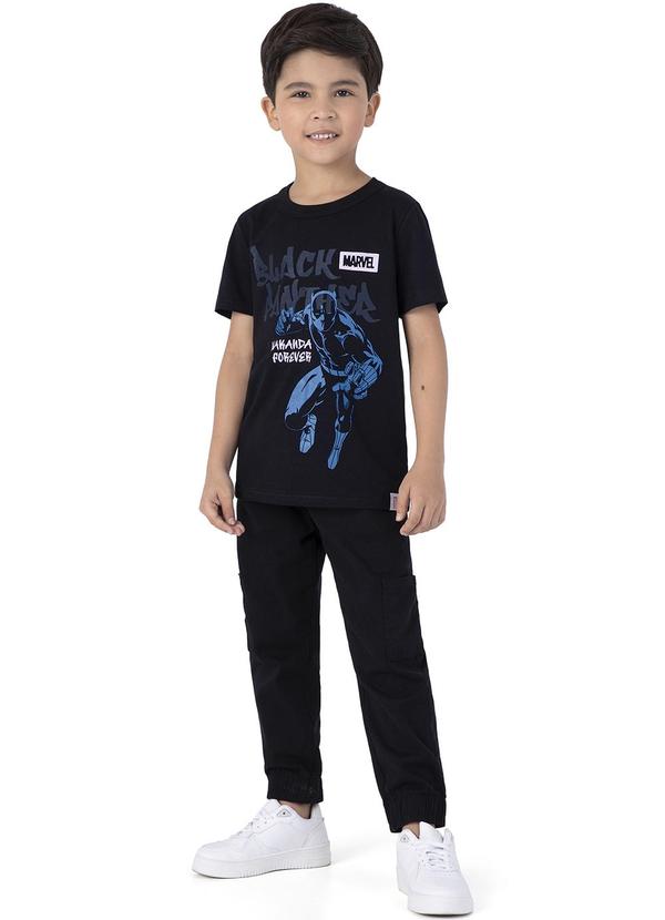 Malwee Kids - Camiseta Preto Black Panther® Menino 2