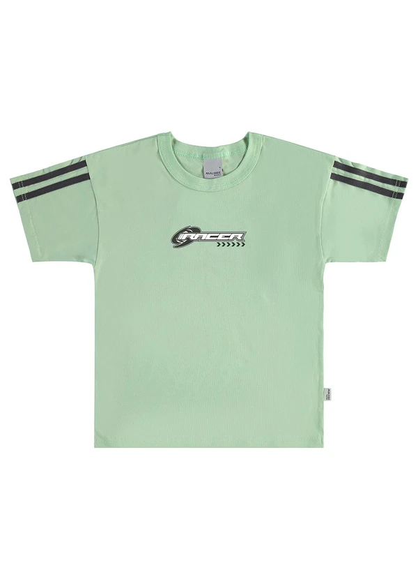 Malwee Kids - Camiseta Racer em Malha Verde Menta 1