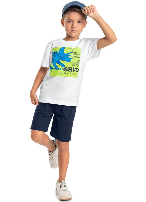 Quimby - Camiseta Save The Nature Infantil Branco
