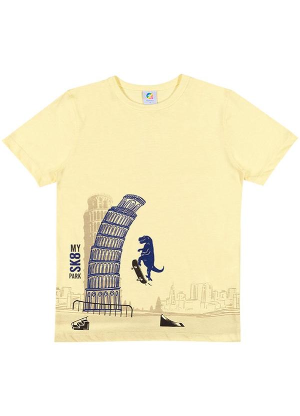 Alenice - Camiseta Sk8 Menino Amarelo