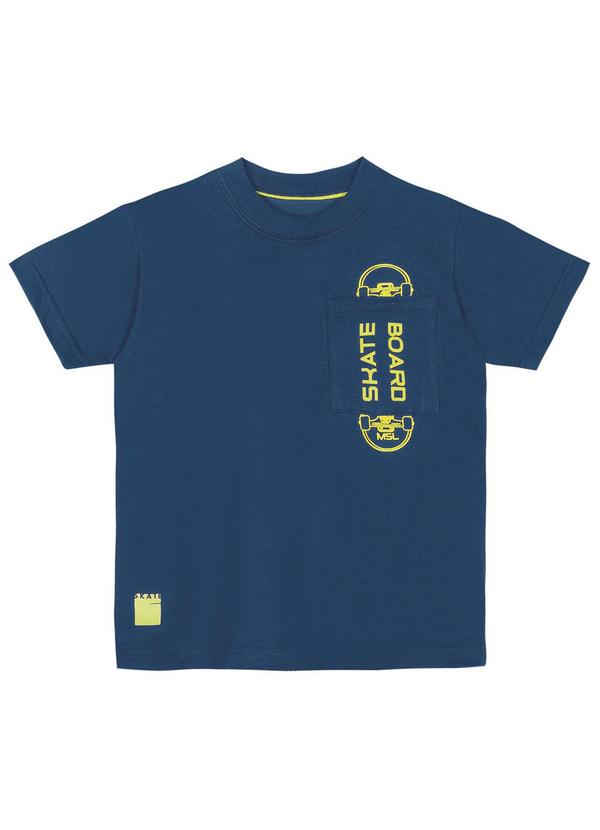 Marisol - Camiseta Skate Menino Azul 3