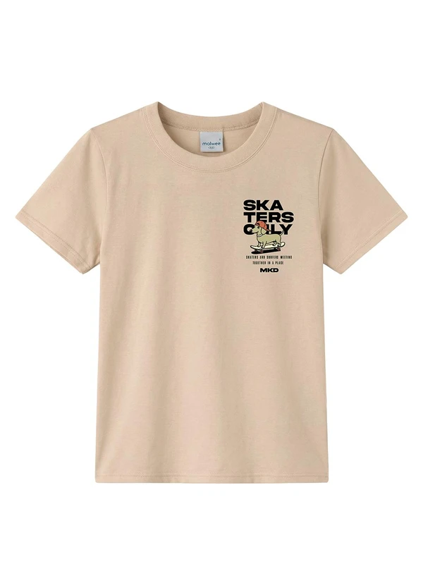 Malwee Kids - Camiseta Skaters Only Bege