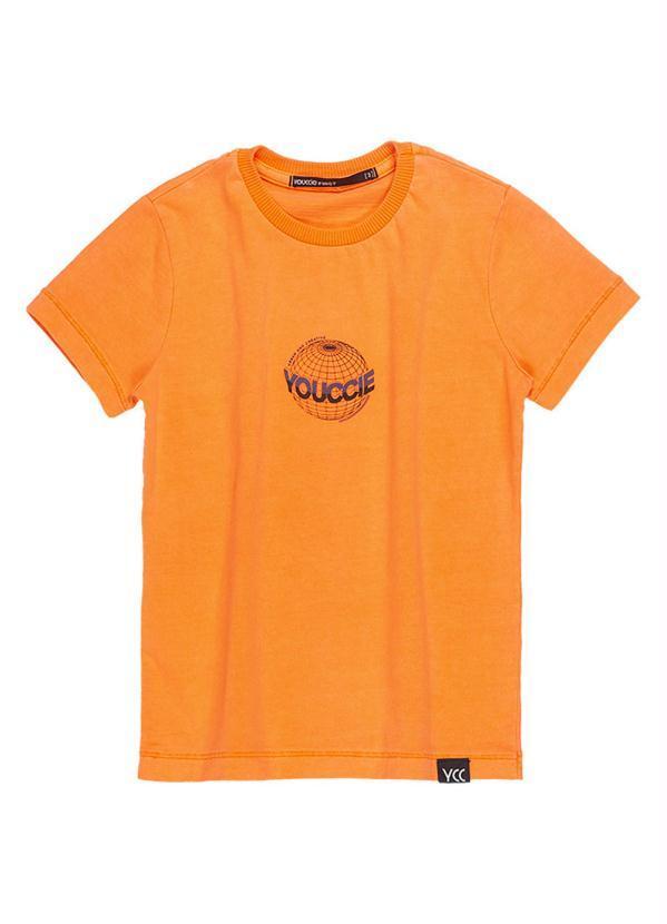 Youccie - Camiseta Slim Laranja Neon