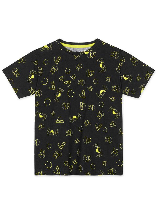Tigor T Tigre - Camiseta Smile Menino Preto