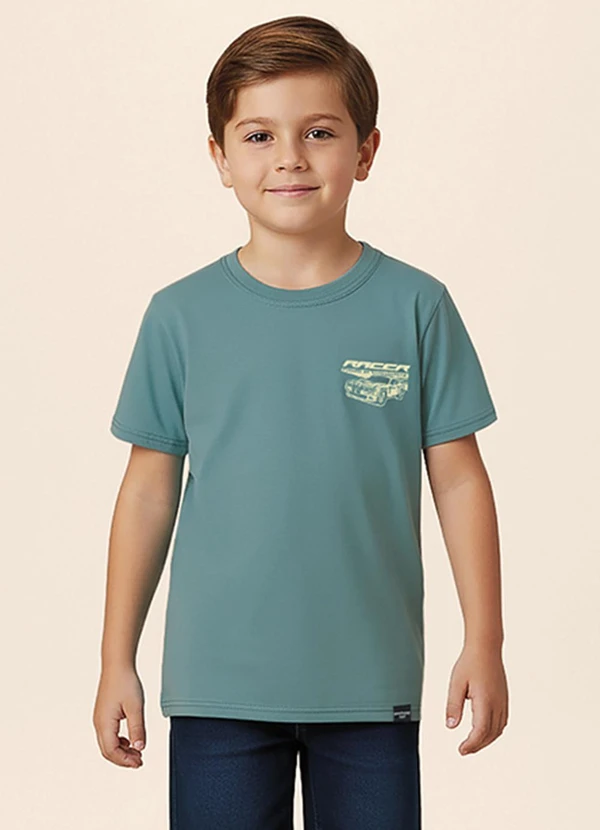 Malwee Kids - Camiseta Speed And Strength Azul Petróleo