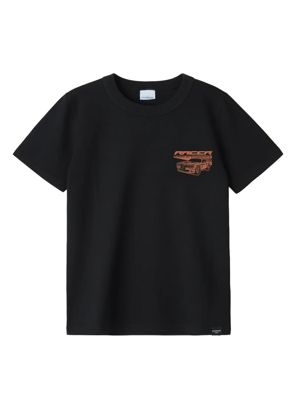 Malwee Kids - Camiseta Speed And Strength Preto