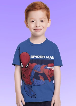Fakini Kids - Camiseta Spider-Man Azul - FAKINI KIDS