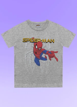Fakini Kids - Camiseta Spider-Man Cinza - FAKINI KIDS