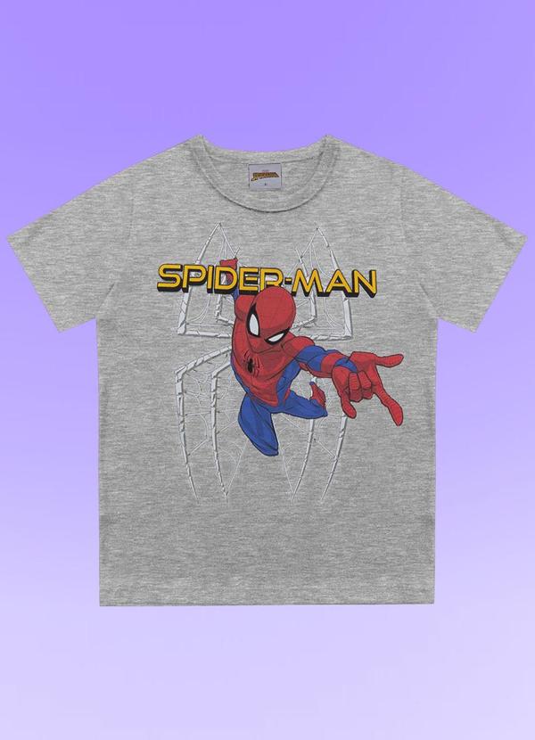 Fakini Kids - Camiseta Spider-Man Cinza