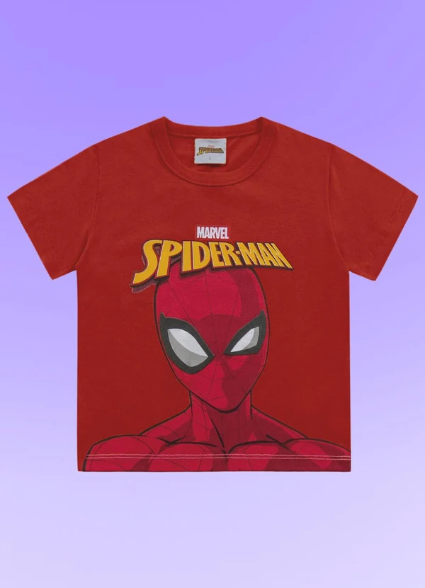 Fakini Kids - Camiseta Spider-Man Vermelho