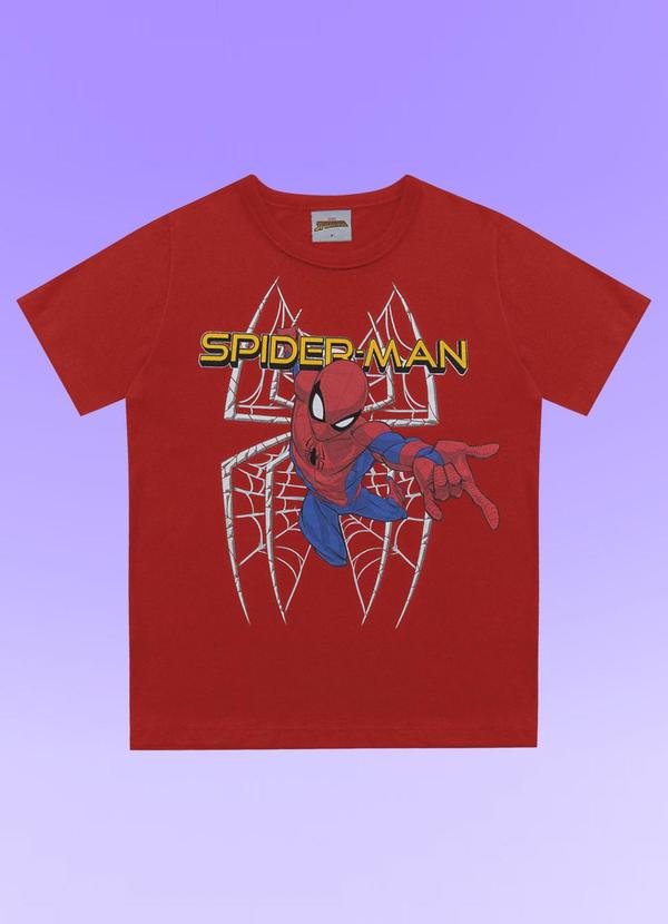 Fakini Kids - Camiseta Spider-Man Vermelho
