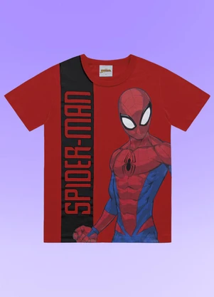 Fakini Kids - Camiseta Spider-Man Vermelho - FAKINI KIDS