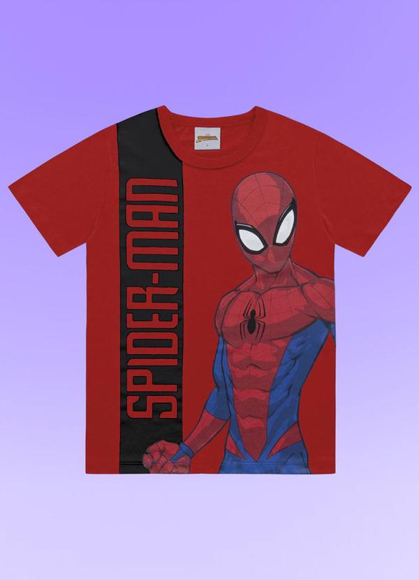 Fakini Kids - Camiseta Spider-Man Vermelho