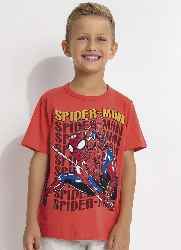 - Camiseta Spider-Man Vermelho