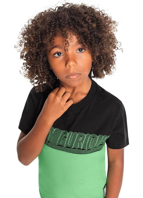 Quimby - Camiseta Stay Curious Infantil Preto