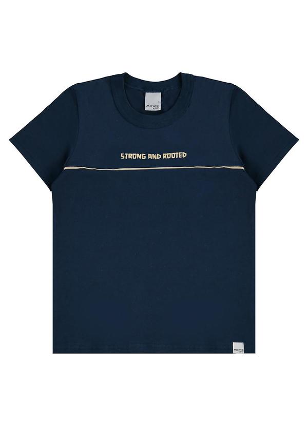 Malwee Kids - Camiseta Strong And Rooted Azul Marinho