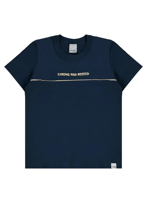 Malwee Kids - Camiseta Strong And Rooted Azul Marinho