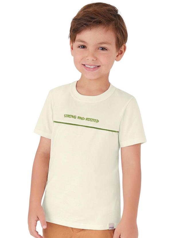 Malwee Kids - Camiseta Strong And Rooted Off White