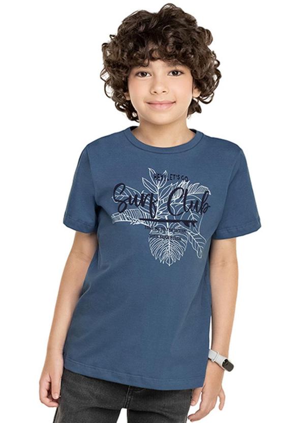 Alenice - Camiseta Suf Club Menino Azul