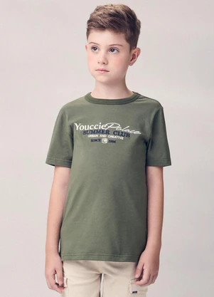 Youccie - Camiseta Summer Club com Bordado Verde - YOUCCIE