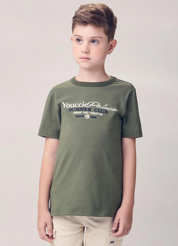 Youccie - Camiseta Summer Club com Bordado Verde