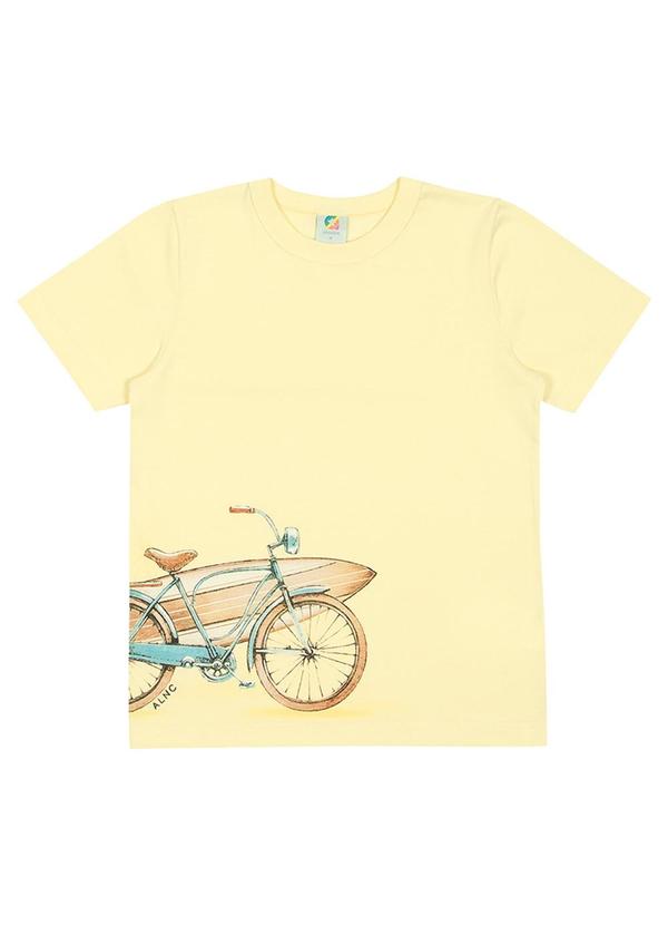 Alenice - Camiseta Sun & Beach Meninos Amarelo
