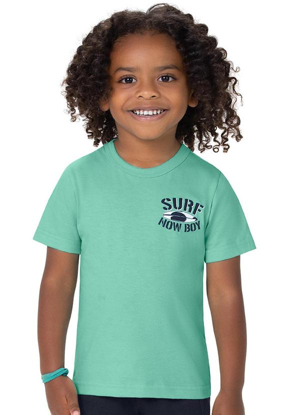 Alenice - Camiseta Surfing In Life Menino Verde