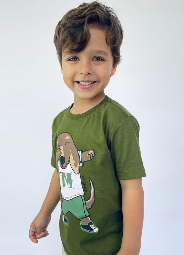 Miniman - Camiseta T Shirt Dog Descolado Verde