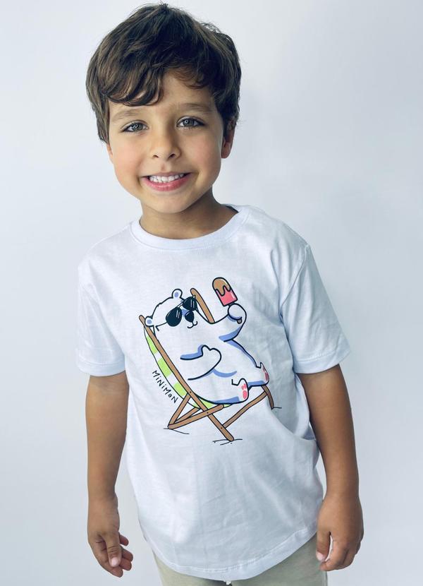 Miniman - Camiseta T Shirt Urso Polar Branco 1