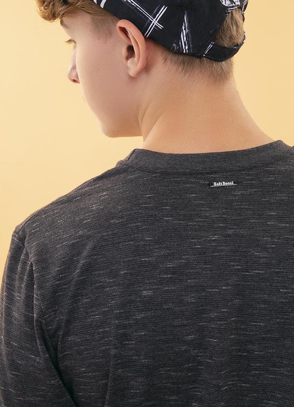 Soft Bonni - Camiseta Teen Malha Flamê Preto 3