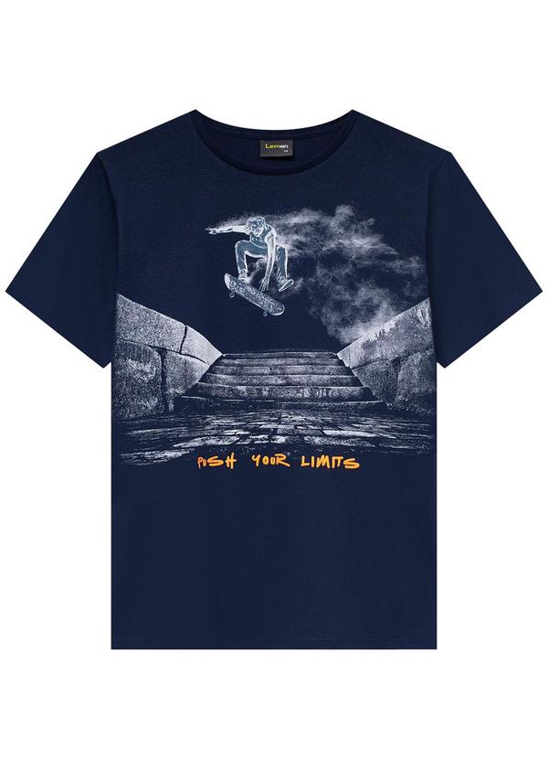 Lemon - Camiseta Teen Masculina Marinho 1