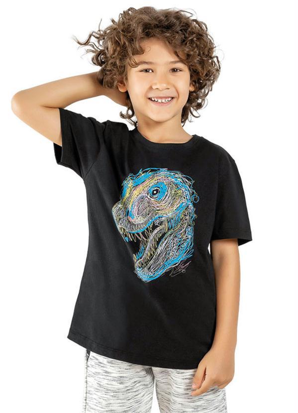 Lemon - Camiseta Teen MeninoPreto