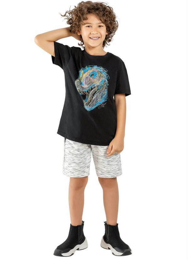 Lemon - Camiseta Teen MeninoPreto 3