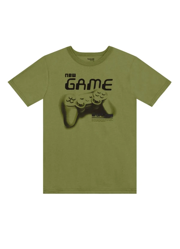 Brandili - Camiseta Teen Menino de Games Verde