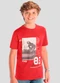 Brandili - Camiseta Teen Menino de Skate Vermelho - variação: Vermelho