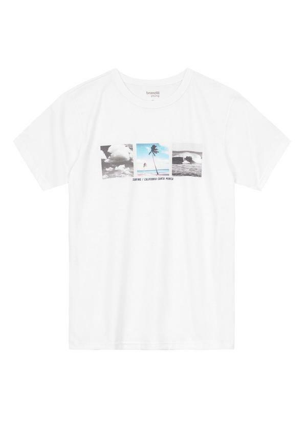 Brandili - Camiseta Teen Menino de Surfe Branco 3