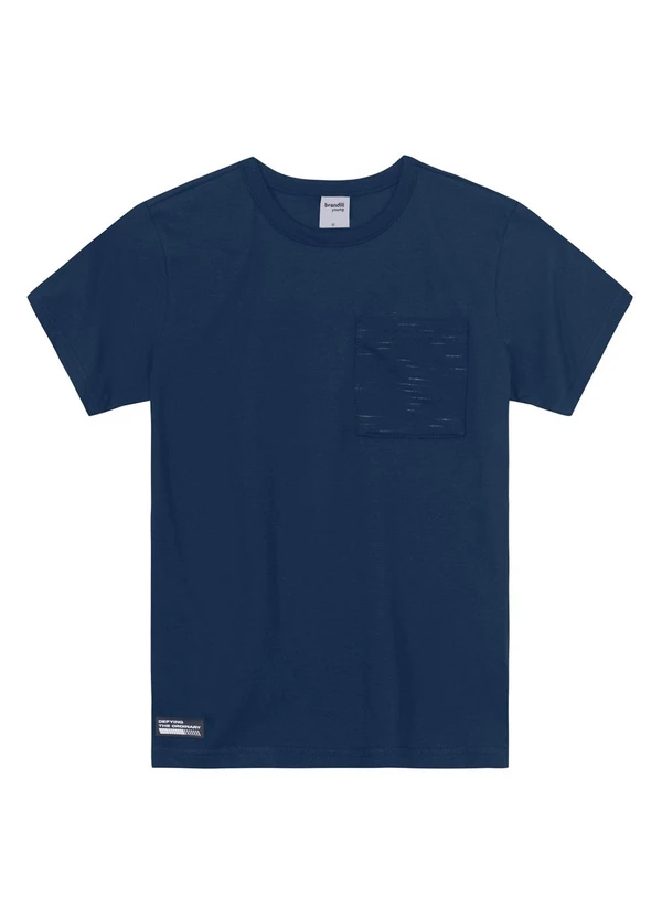 Brandili - Camiseta Teen Menino em Malha Azul 3