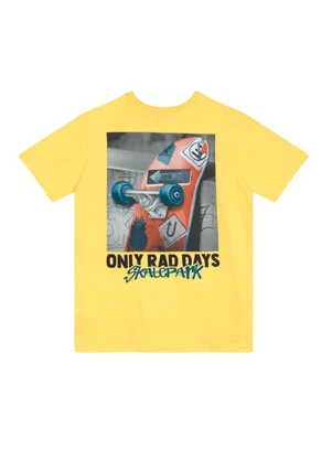 Brandili - Camiseta Teen Menino em Meia Malha Amarelo - BRANDILI