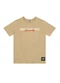Brandili - Camiseta Teen Menino em Meia Malha Bege - variação: Bege
